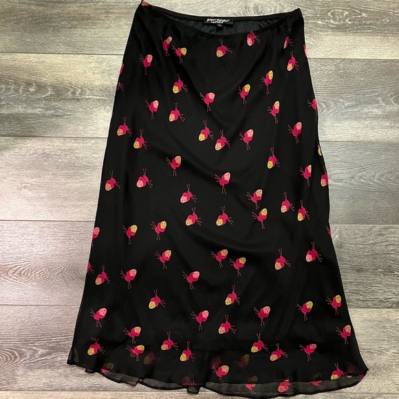 Betsey Johnson Dresses & Skirts - 🚫SOLD🚫 Vintage Betsey Johnson Geisha Skirt 100% Silk